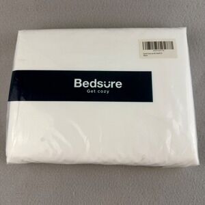 Bedsure Get Cozy Duvet Cover Set Queen Size 90x90 Inch White 3 Piece